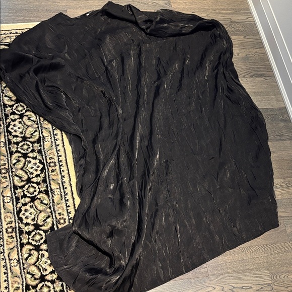 VINTAGE Black Muumuu- One Size Fits All - Picture 10 of 10